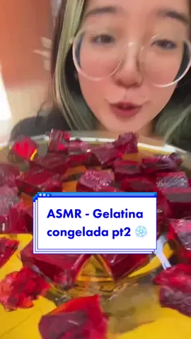 Saiu parte 2 da gelatina congelada Asmr #asmrsounds #viral #food #frozen #frozenjelly #jelly #tutorial #trending #fyp #fypシ 