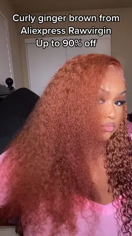 Curly ginger brown from #AliexpressRawVirginhair, link in bio, promo:Ypaymore25 #AliexpressBlackFriday #AllAboardTheAliexpress #HappyAliDays #BeTheReasonVisa 