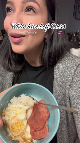 ¿Con que te comes el arroz blanco que sobró del dia anterior? #boricua #boricuasbelike #boricuastyle #boricuaenusa #boricuas🇵🇷 #esposamilitarboricua 