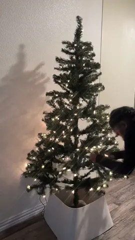 Tree is up ! Now its time to decorate ✨ #treedecorating #blackgirls #boymom 