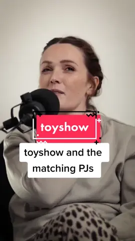 the toyshow and the matching pjs  And Another Thing! out now @Muireann @Tall Tales Podcasts  #toyshow #toyshow2022 #matchingpjs #christmas 
