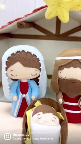 Preparandome para navidad 🎄🥰 #pesebre #nacimientonavideño #christmas #navidad #fieltro #feltro #felt #pañolenci #navidadfieltro 