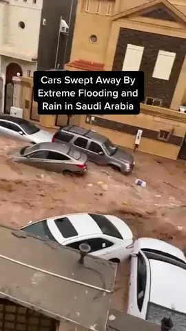 Viral footage showed stranded vehicles and people wading through flooded streets in Jeddah, western Saudi Arabia. #saudiarabia #flooding #jeddah #middleeastern #rainbow  #climatechange 