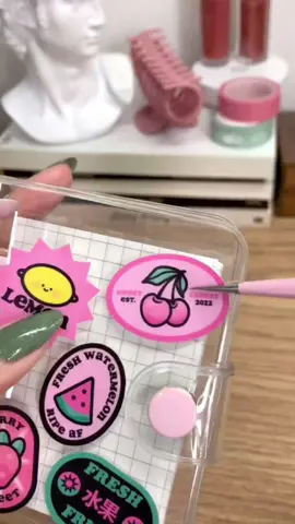 the fresh + fruity sticker sheet is currently 15% off for black friday! ‘blackfriday15’ at checkout! 🍒 #CuteStickers #ArtShop #SmallBusiness #FruitStickers #Asmr #StickerPeelingAsmr 