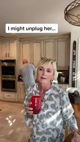 Yes or no would have worked. 👊🏻🤨 🍷 #badanswer #alexa #anotherglassofwine #toomanydetails #yesorno #tistheseasontobejolly #letskickit #MomsofTikTok #waitwhatwasthat #thatwasntthequestion #kickinwithkelly 