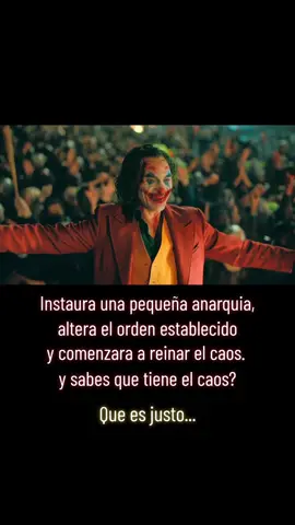 Que tiene el Caos? #joker #frasesdevillanos #parati #viral #villanos #consejos 