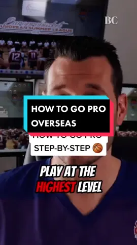 How to become a professional player overseas step-by-step 🔥 (credit @europrobasket) #basketball #basketballtraining #NBA #fyp #viral 