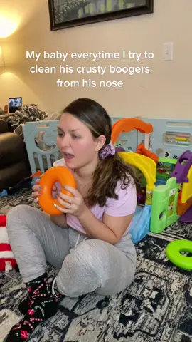 The nose sucker is his worst enemy #fyp #MomsofTikTok #babytok #babiesoftiktok #momtok #parenttok #cleaningnose #fy #babiesbelike #9monthold #momcontent #momtent 