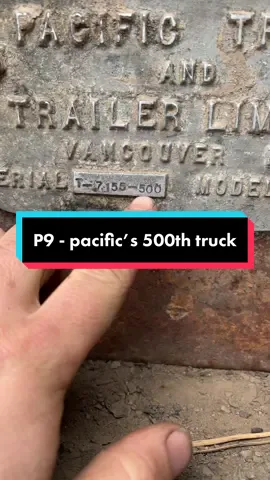 Pacific truck model number #pacifictrucks #edisonmotors #kenworth #truckers #p9 #electricsemi #oldiron #history #oldtrucks 