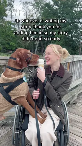 i can’t thank the universe enough ♿️💗🐕 #MedicalAlertServiceDog #PuppyLove #PupTok #PuppyTok #Bestie #PuppyDogEyes #dogsoftiktokfyp #DogsOfTikTok #Disability #Wheelchair #WheelchairGirl #WheelchairLife  #FYP #ForYouPage #Viral #ChronicIllness #InvisibleIllness #ChronicPain #LetsTalkMentalHealth #MentalHealthAwarness #MentalHealthMatters #MentalHealth #worldmentalhealthday #Dysautonomia #Pots #ROHHADsyndrome #PeriodicParalysis #Gastroparesis #RareDisease #Lupus #ServiceDog #DisabledFashion #BabeWithAMobilityAid #DisabledAndCute #ChronicallyAwesome #Spoonie #ButYouDontLookSick #DiaphragmPacemaker #SelfLove #SelfCare #DisabilityPride #TikTokForGood  #Fashion4You 