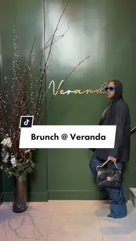 On Saturdays, we brunch! #brunch #nyceats #nycbrunch #verandasoho #kaws #fyp #foryou #loewe #OOTD #blackgirlluxurytiktok 