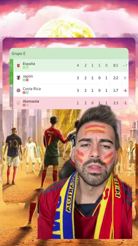 Así queda el grupo de España despues del empate 1-1 vs alemania 🫡 #worldcup #españa 