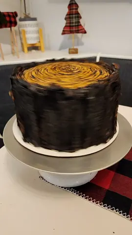 all buttercream tree stump cake! #cake #fyp #foryou #foryoupage #viral #followme #caketok