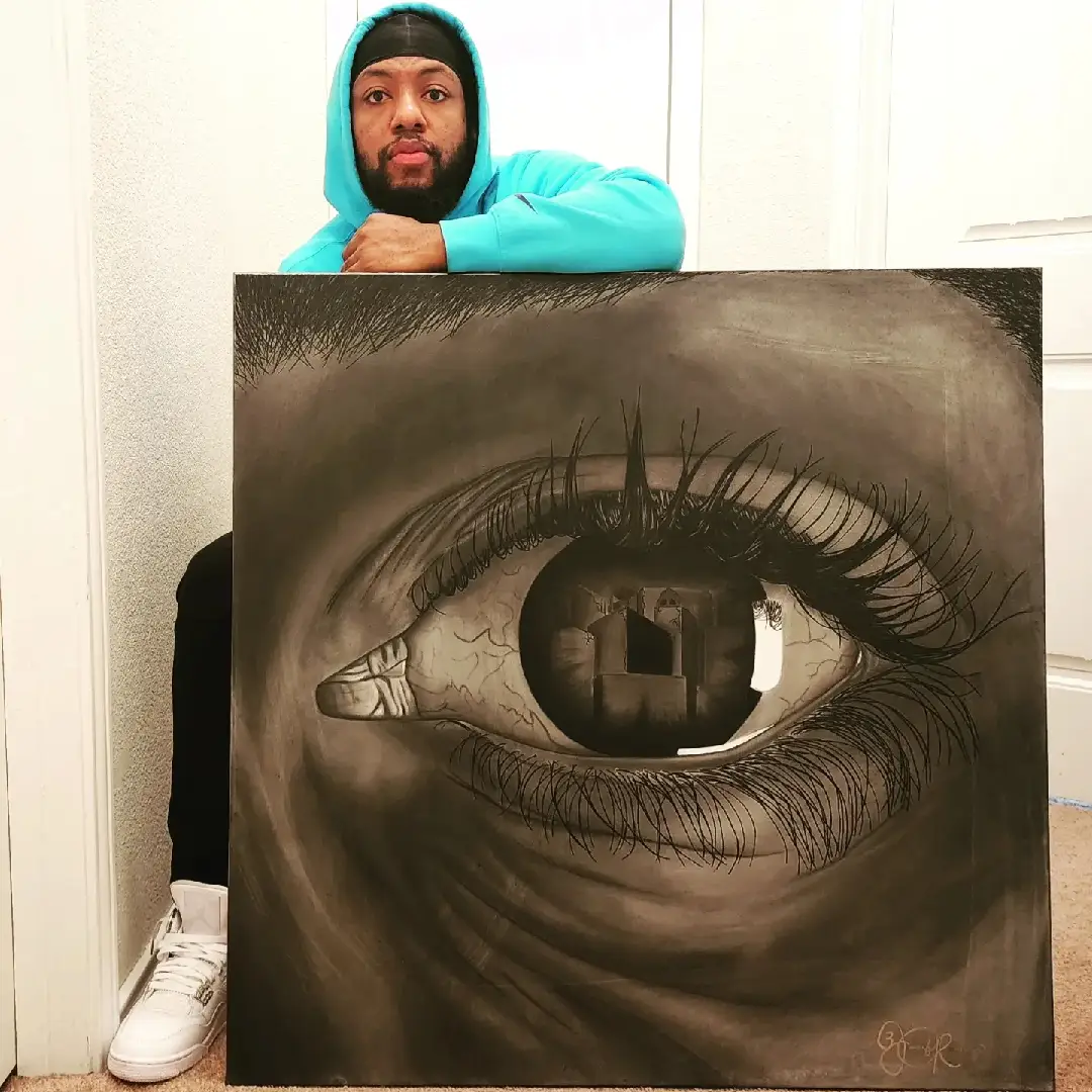 Just another piece I finished.  #charcoaldrawing #charcoalart #charcoalartist #charcoalartists #eye #perceptionvsreality 