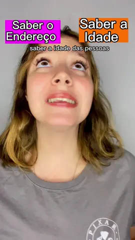 #POV Ela consegue ver a idade das pessoas 