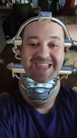 that's dance monkey with robot face filter try it.