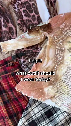 Help pick my outfit of the day!! #fyp #OOTD #pickmyoutfit #vintage #y2k #foryou 