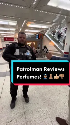 Patrolman reviews perfumes 👮🏽‍♂️🫡 👃🏽 👍🏼 👎🏽   #streetinterview #fragrancetiktok #fragrancereview #perfume #perfumereview 