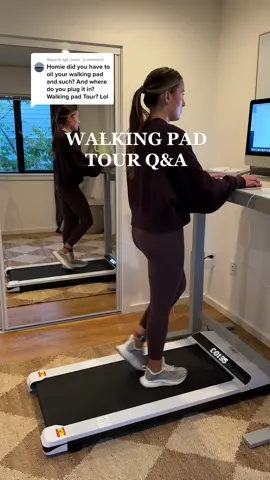 Replying to @spf_lover_ all the tea on my walking pad!! Lmk if you have any other questions in the comments! #walkingpad #walkingpadtour #treadmilldesk #standingdesk #wfh #wfhlife #wfhhacks #corporatehacks #officetour #treadmill #stepchallenge #productivity #productivityhack #workfromhome #workfromhomejobs 