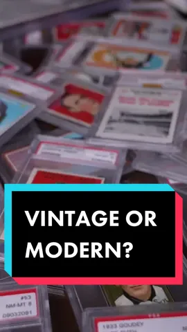 If you had the choice - would you pick the same? Sound off on your preference of modern or vintage below! #BaseballCards #VintageCards 