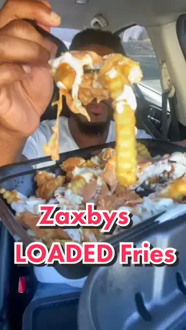 @Zaxby’s LOADED‼️ Fries Are LIT🔥🔥🔥 #ncfoodie #travelfoodie #foodreview #foodcritic #fastfood #fastfoodlover #mukbang #tastetest #loadedfries #zaxbys 