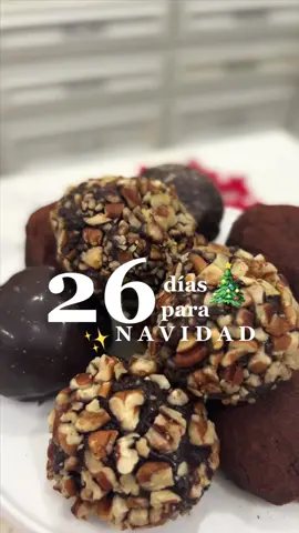 Trufas de chocolate #navidad #postrefacil #trufasdechocolate #postresinhorno #Receta 