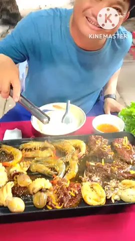 Mâm Hải sản chà bá , Bối Bối chờ ngủ luôn #tamchevinhlong #thánhancaitau #streetfood #mukbang 
