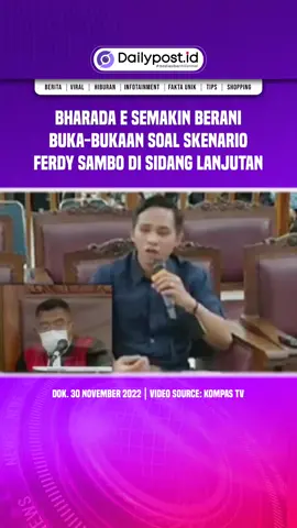 Sidang Lanjutan Kasus Ferdy Sambo | Sidang Lanjutan Bharada E #bharadae #richardeliezer #ferdysambo #brigadirj #sidangsambo #dailypostid #tiktokberita #idbreakingnews #tiktokviral 