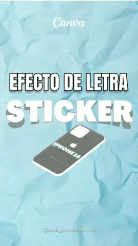 Efecto de letra STICKER #diseñoencanva #tutorialdecanva #tipsdecanva #diseñodigital #marketingdigital #consejosdecanva #diseñoencanva #diseño 