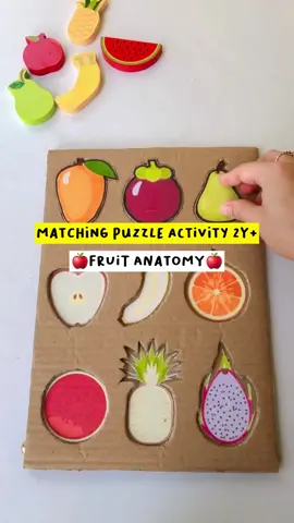 #puzzle #puzzles #DIY #diycrafts #fruit #buah #idemain #idebermainanak #idemaindirumah #idemainanak2tahun #edukasi #parenting #montessori 