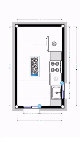 Visualise your kitchen cabinet layouts in 3D for your remodeling project. See how #magicplan helps Laurie design a kitchen cabinet layout as part of her rental property. #contractorservices #kitchenremodel #kitchentransformation #kitchendesign #kitchenrenovation #kitchencabinets #kitcheninspo