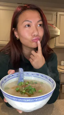 The cure to seasonal depression #congee #chok #asianfood #fyp