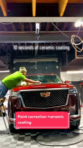Ceramic coating and paint correction on this Cadillac came out amazing 🤩 #cardetail #cardetail  #cardetailing #detailer #carwash #asmr #tires #rims #autodetailer  #autodetailer #auto #detailingaddicts #carcleaning 