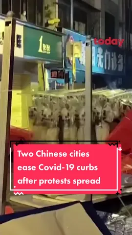 #Guangzhou and #Chongqing announced an easing of #Covid19 curbs on Wednesday (Nov 30), a day after demonstrators in southern Guangzhou clashed with police. #chinanews #tiktokchina #chinalockdown #chinaprotests 