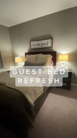 Nice & refreshed for Louie 🤣 #bedroomrefresh #guestbedroom #targetfinds #targetbedding #dogbed 
