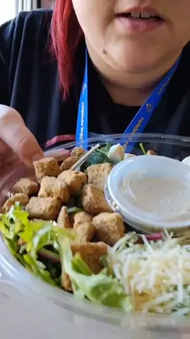 oh my goodness this salad is massive and so delicious #whatsforlunch #schoollunch #work #eatinghealthy 
