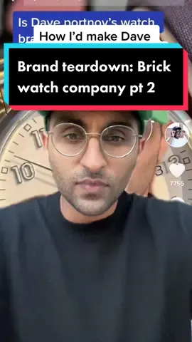 Dave portnoy is upset that i didnt have nice things to say about his brick watch company but the branding, marketing and art direction was so phoned in i couldnt help but fix it #branding #watches #advertising #barstool #design 
