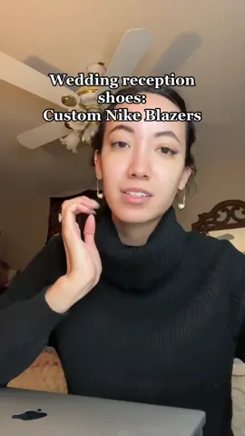 I wanted him to get pink but it’s ok #weddingtiktok #bridesoftiktok #2023bride #weddingplanning #nikeblazer 