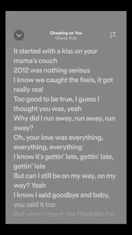 #cheatingonyou #charlieputh #songlyrics #trend #fyp 
