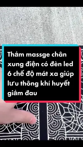 Thảm massage chân xung điện có đèn led hiển thị 6 chế độ mát xa giúp lưu thông máu giảm đau #thammatxachan #thammassage #giadungbep #xuhuongtiktok2022 