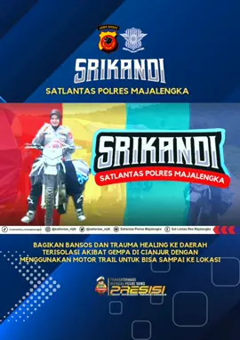 srikandi satlantas polres majalengka bagikan bansos ke daerah terisolir yg terdampak gempa di cianjur dg mengendarai trail #polisi #polwan #satlantaspolresmajalengka #poldajabar