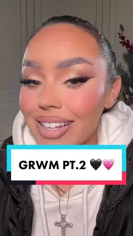 PART 2 grwm for a concert! 🖤💗 #fyp #mua 