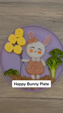 Happy Bunny Plate  #sorryjusthangry #yummy #AEHolidayCard #AmazonSavingSpree #foodporn #pinoyfoodie #foodart #trending #foodartforkids #kawaii #cutefood #fooddesign #fooddecoration #foodartist #cuteplating #EasyRecipe #snacks #bento 