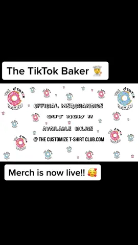 The last 6 weeks have moved fast. And when the followers started asking if we did merchandise? I was like Whaaaat?  Why would you want that? Be the demend seemed high. I’m so happy to announce that The TikTok Baker Merch is now live with @The Customize T shirt club  International shipping is available. More merch to come,this is the initial 1st batch. Please follow them on  Facebook  Instagram  TikTok  Merch available here https://www.thecustomizet-shirtclub.com/shop-online #thetiktokbaker #baker #dough #food #fashion #clothing #doughnut  #tshirt #model #merch 