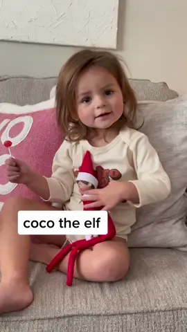 Elf on the Shelf Day 1 | She named him Cocoa☕️ #foryou #fyp #elfontheshelf #elf #cocoa