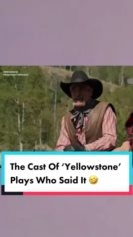 The cast of #Yellowstone plays Who Said It 🤣 #YellowstoneEdit #BethAndRip #RipWheeler #KayceDutton 