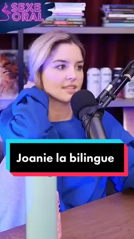 Joanie is so bilingual 😂😂😂 la face de la fin !!! @Dre point G @Lysandre Nadeau #sexeoralpodcast #podcastquebec #fyp #fyp #qc #podcast #drepointg 