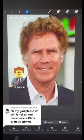 Replying to @its.a.me12 #willferrell as #lordbusiness #lego #fyp #art #legomovie 