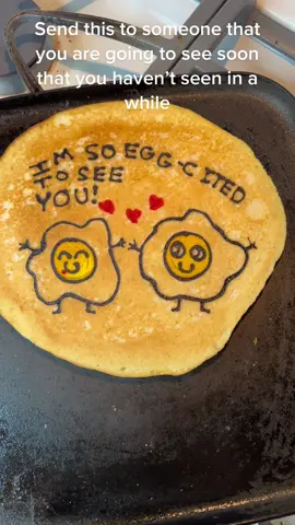 Send it to them to remind them how beautiful they are then drop a llike and folllow! #pancake #pancakes #breakfast #egg #excited  