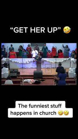 She got full 😂 #churchfunny #petersrock #cogic #funny 